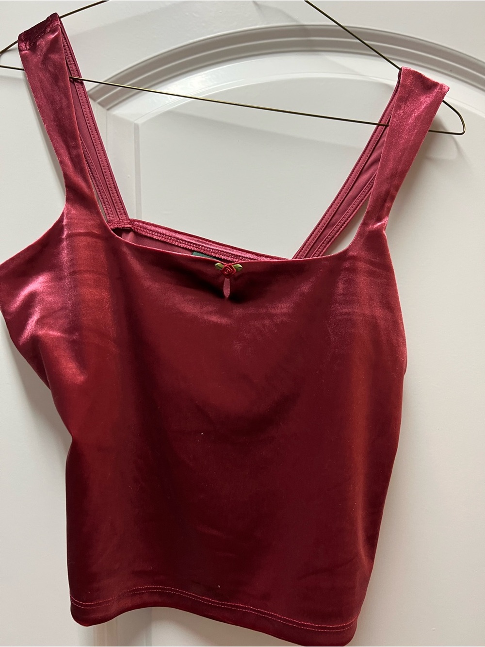 Wild fable Square-Neck Tank Top - Burgundy